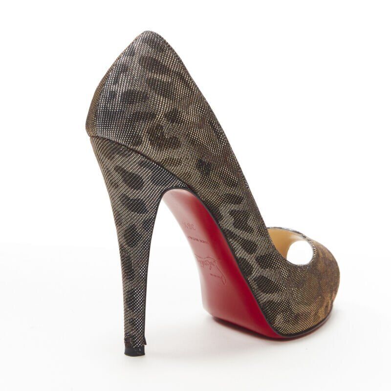Christian Louboutin Leopard Print Platforms - Image 11