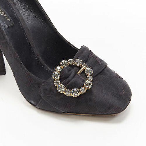 Dolce & Gabbana Crystal Brooch Pumps - Back view