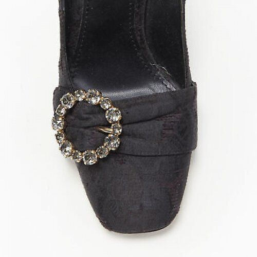 Dolce & Gabbana Crystal Brooch Pumps - Image 10