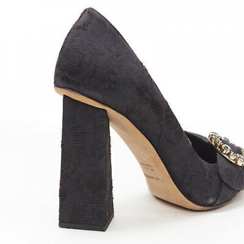 Dolce & Gabbana Crystal Brooch Pumps - Image 12