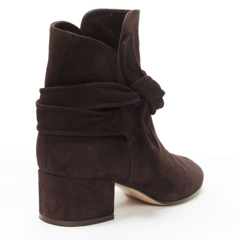 Gianvito Rossi Knife Floral Spandex Boots - Image 11