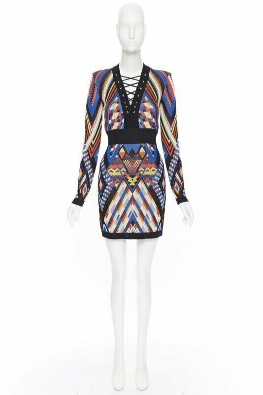 Balmain Tribal Knit Dress - Image 12