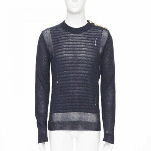 Balmain Military Button Sweater