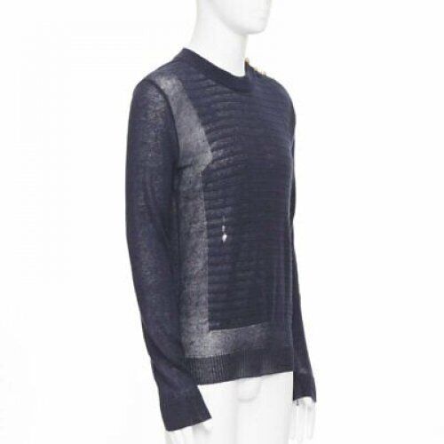 Balmain Military Button Sweater - Image 6