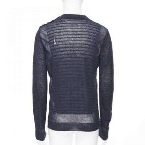 Balmain Military Button Sweater - Side view