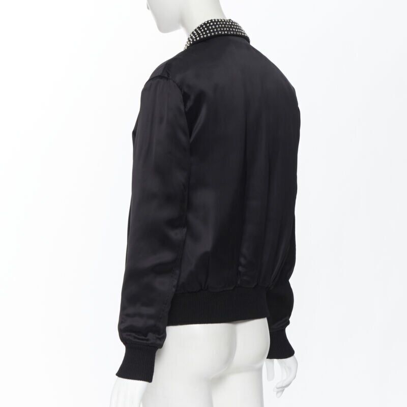 Saint Laurent Satin Crystal Bomber - Detail 2