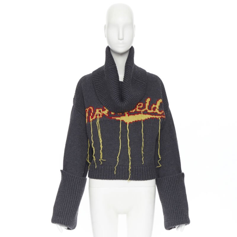 Monse Fringe Knit Sweater - Back view