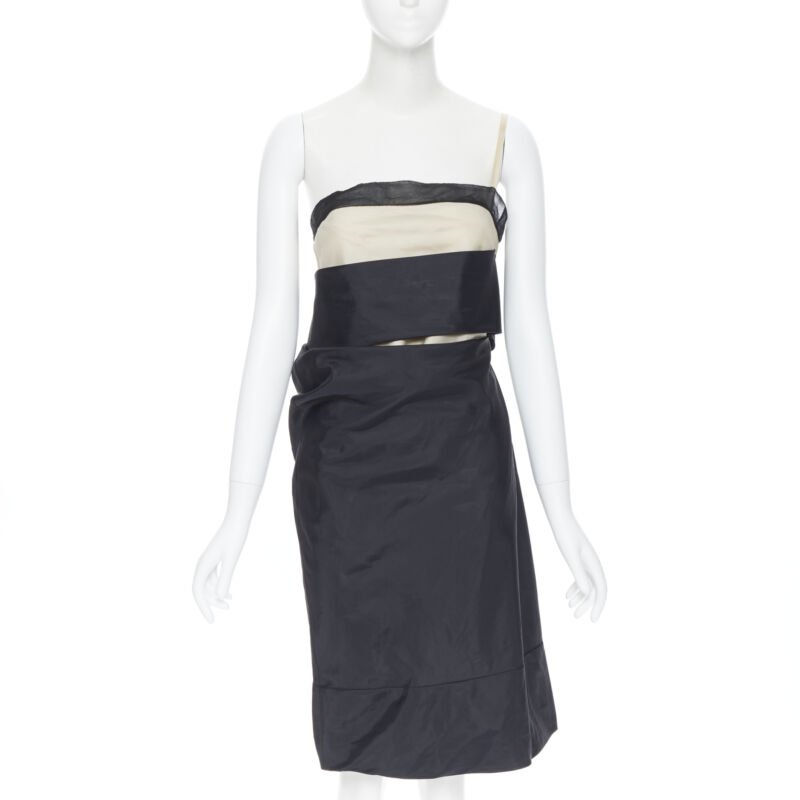 Helmut Lang Sash Asymmetric Dress