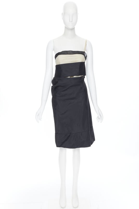 Helmut Lang Sash Asymmetric Dress - Image 6