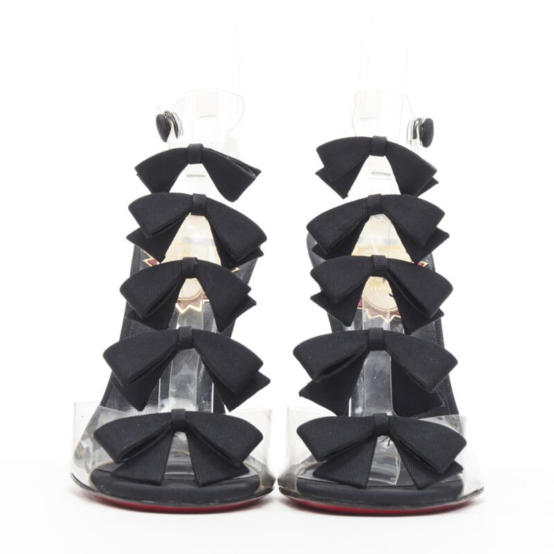 Christian Louboutin Grosgrain Strap Heels - Image 6