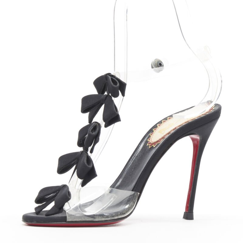 Christian Louboutin Grosgrain Strap Heels - 4