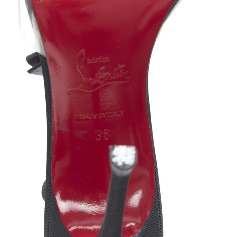 Christian Louboutin Grosgrain Strap Heels - Image 13