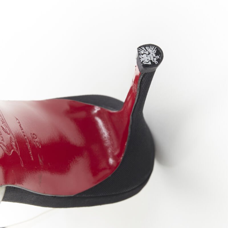 Christian Louboutin Grosgrain Strap Heels - Image 14