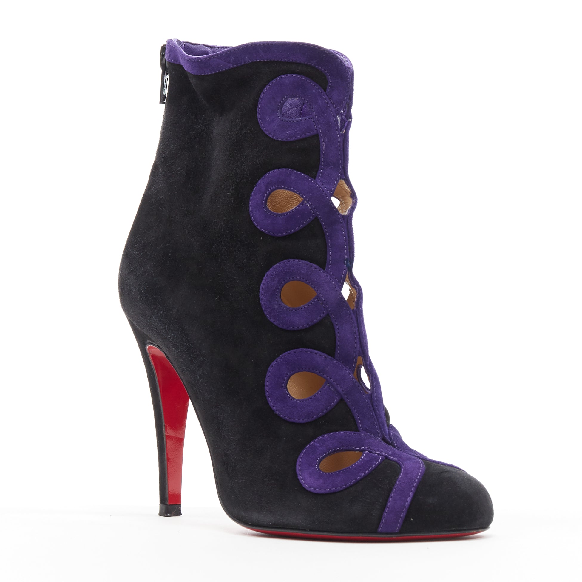 Christian Louboutin Swirl Cut High Bootie