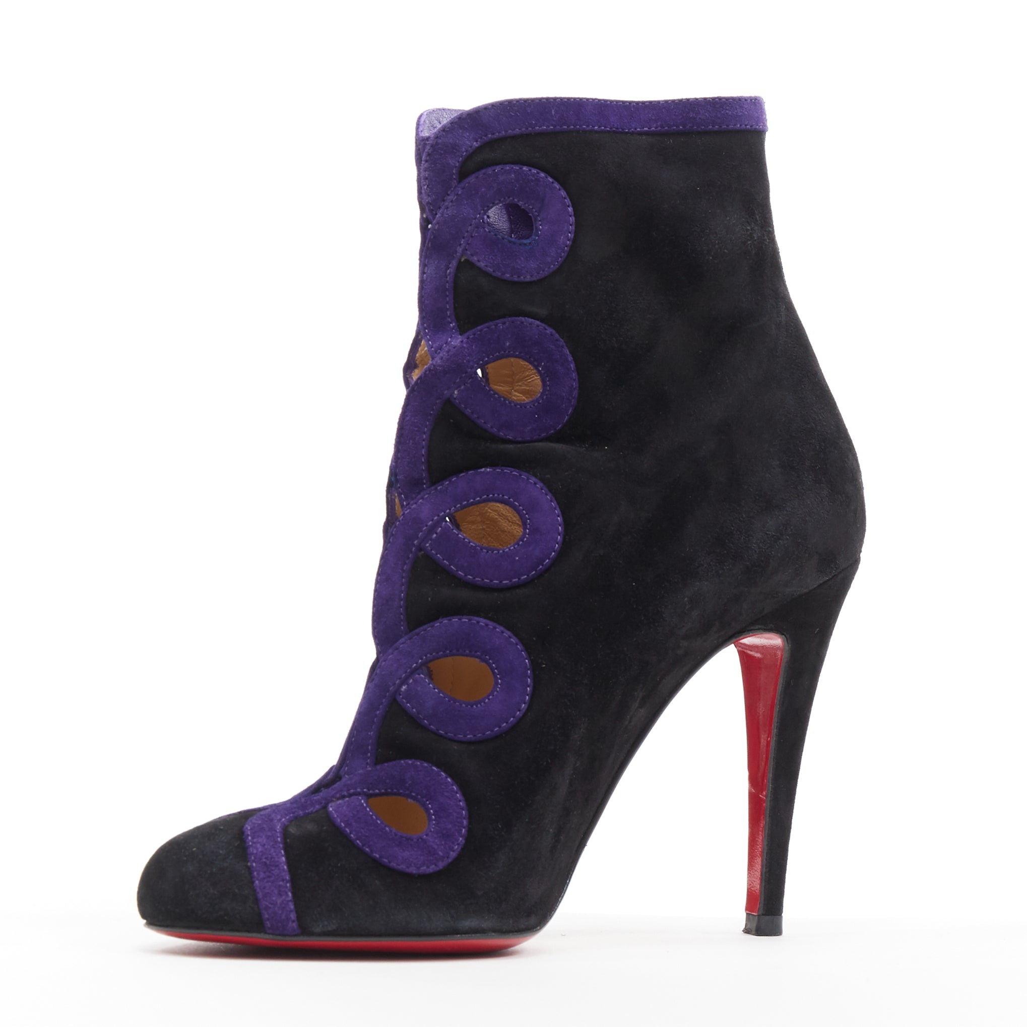 Christian Louboutin Swirl Cut High Bootie - 4