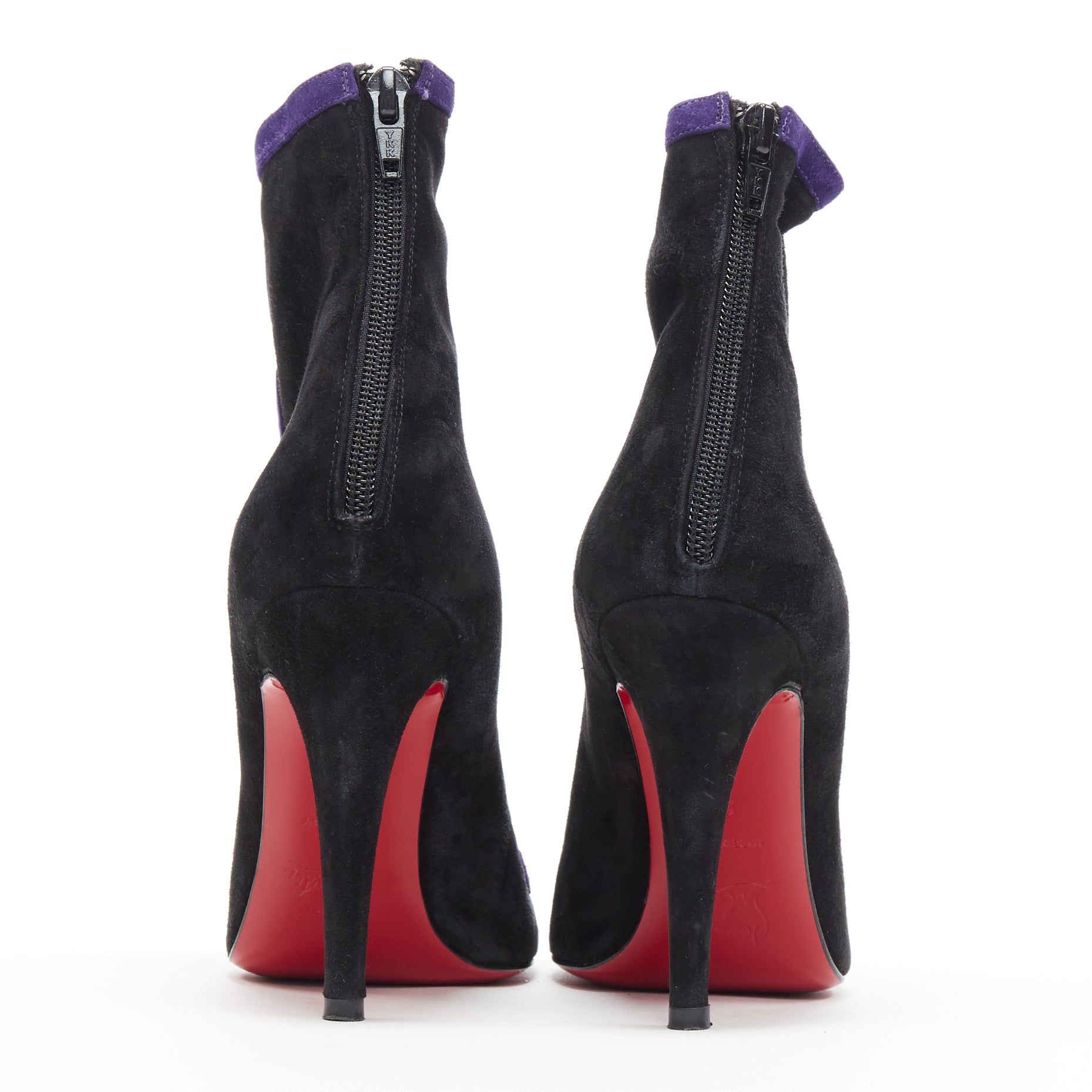 Christian Louboutin Swirl Cut High Bootie - Side view