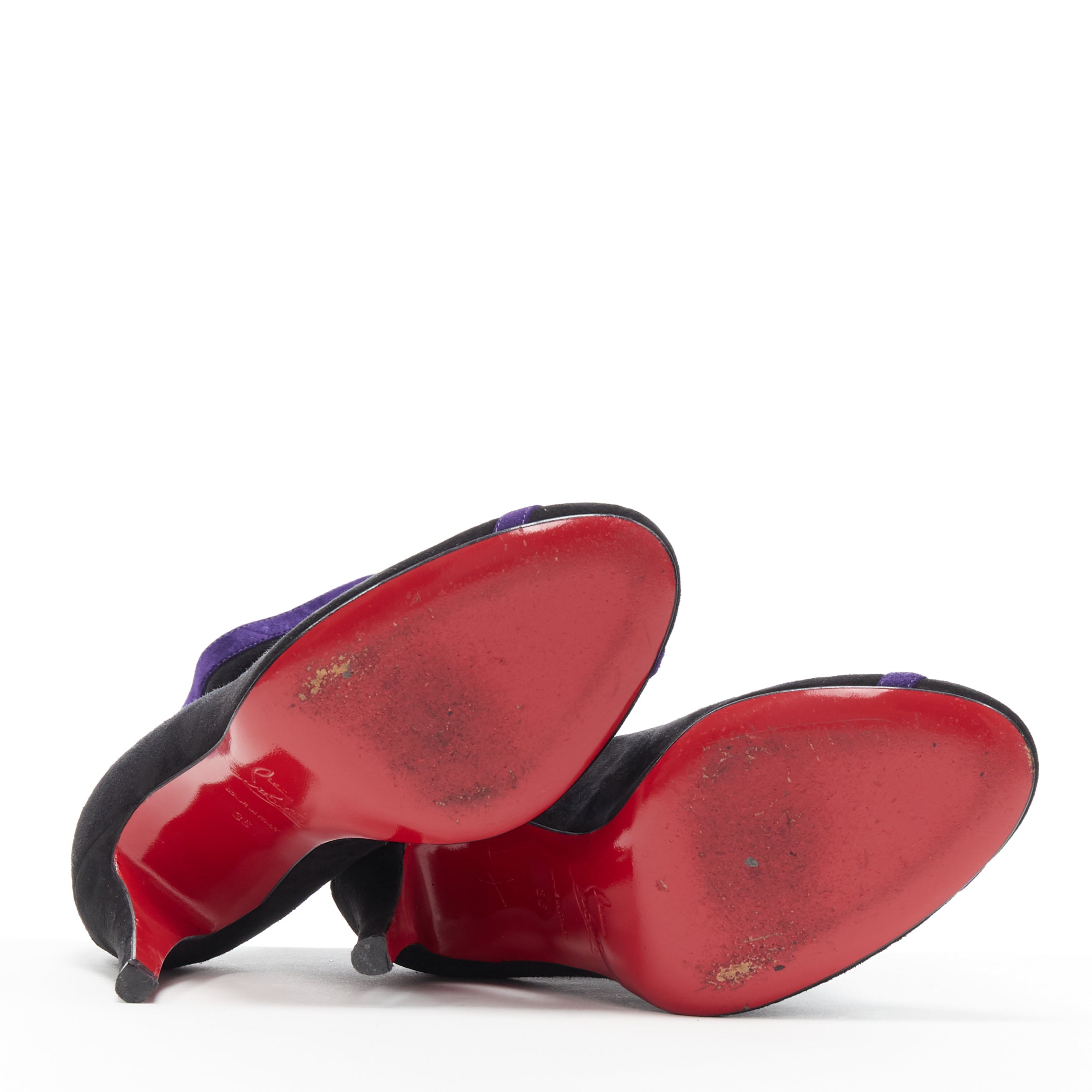 Christian Louboutin Swirl Cut High Bootie - Image 14