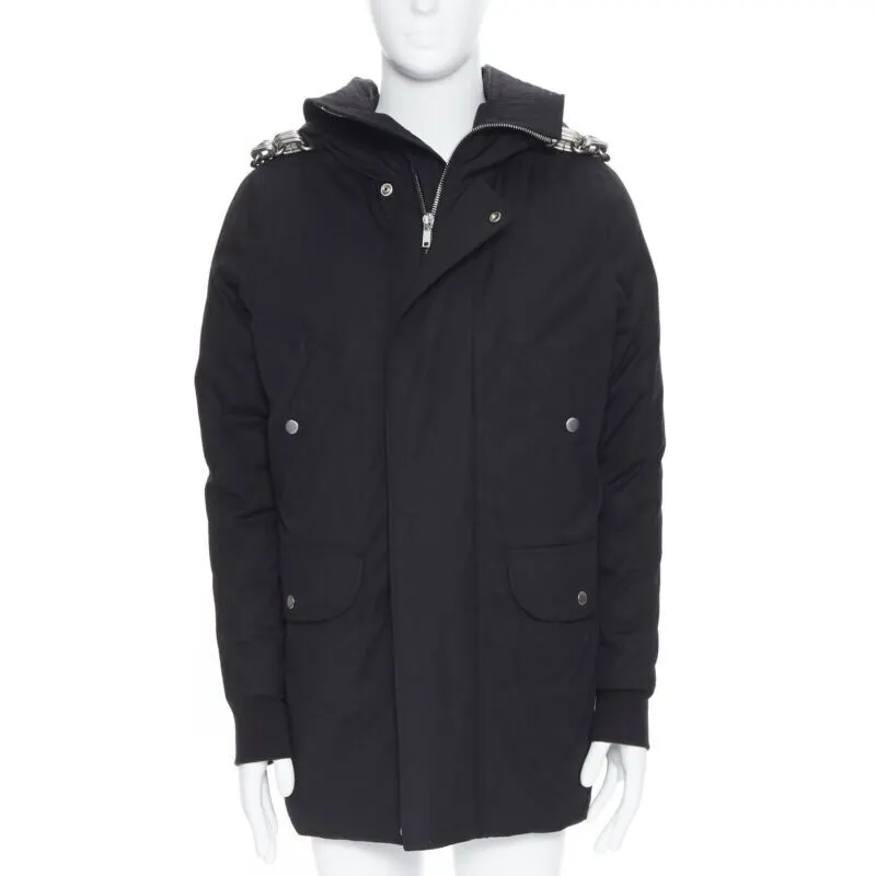 Rick Owens Chained Goose Puffer Black Cotton Never worn, with tag - Front View