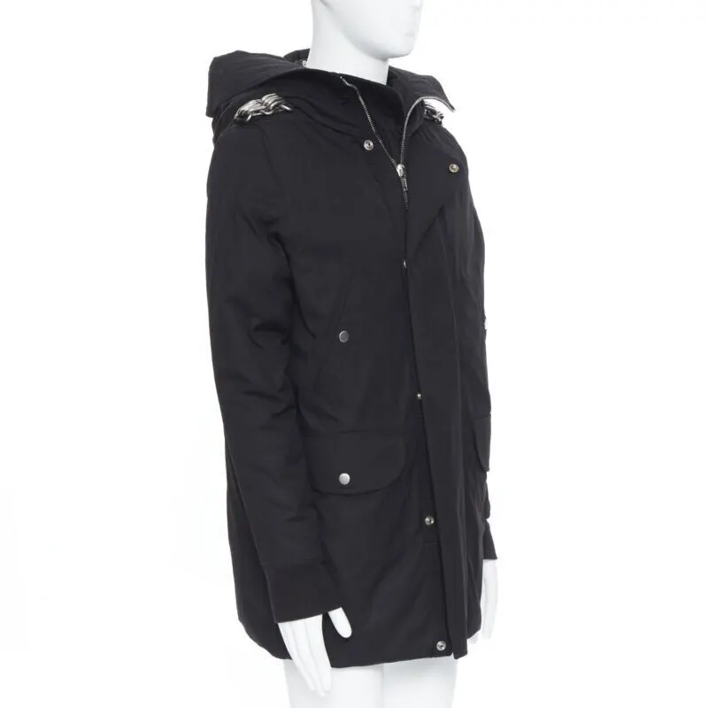 Rick Owens Chained Goose Puffer Black Cotton Never worn, with tag - Inside View