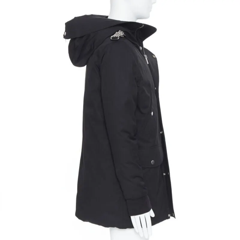 Rick Owens Chained Goose Puffer Black Cotton Never worn, with tag - Model View