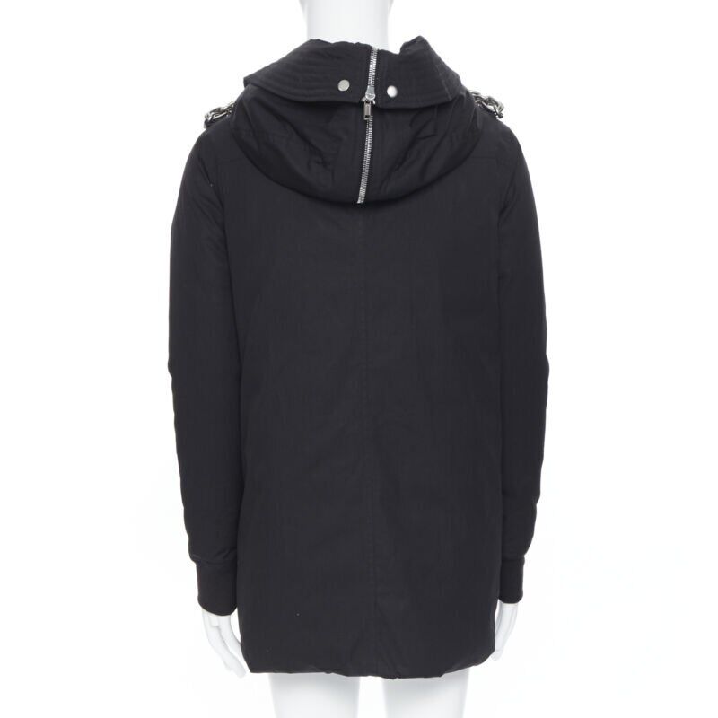 Rick Owens Chained Goose Puffer Coat - Side view