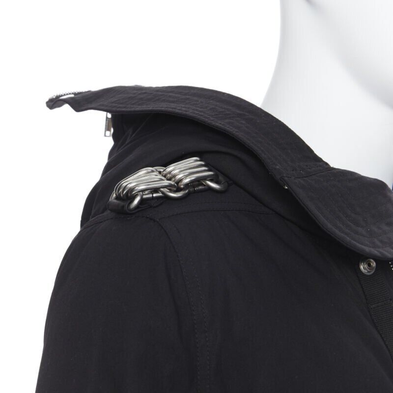 Rick Owens Chained Goose Puffer Coat - Back view