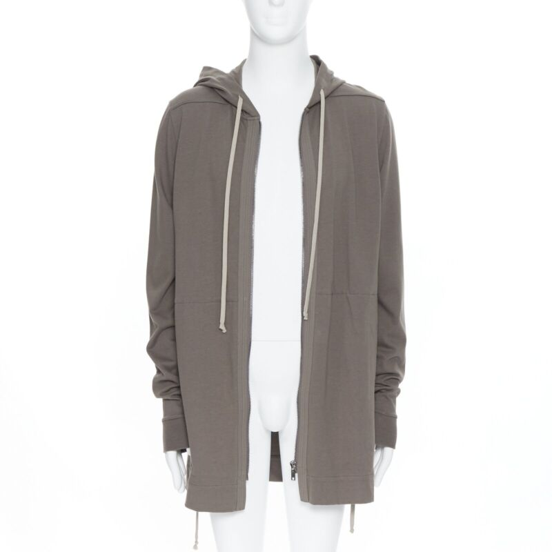 Rick Owens Zip Front Hoodie - Back view