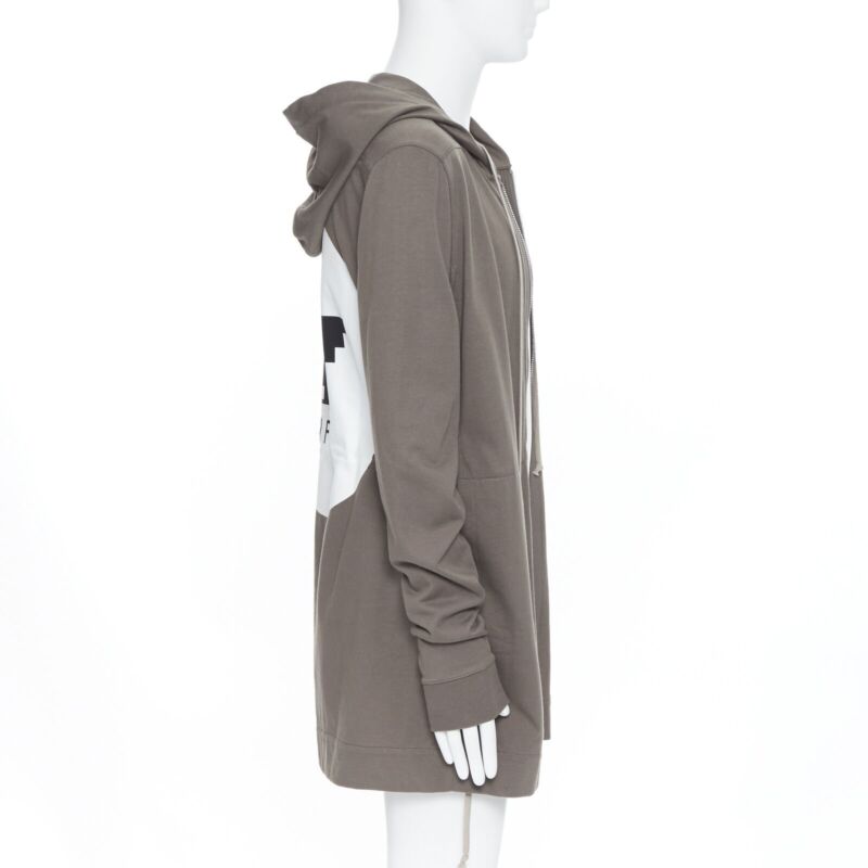 Rick Owens Zip Front Hoodie - Side view