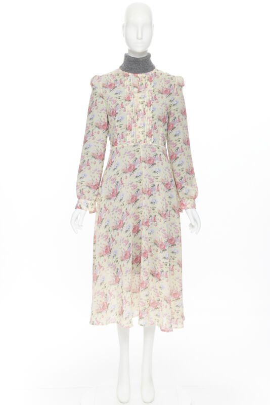 Junya Watanabe Turtleneck Floral Dress - Image 6