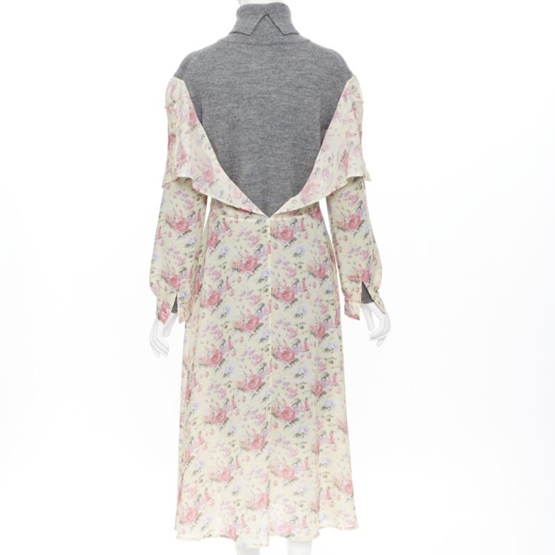 Junya Watanabe Turtleneck Floral Dress - Side view