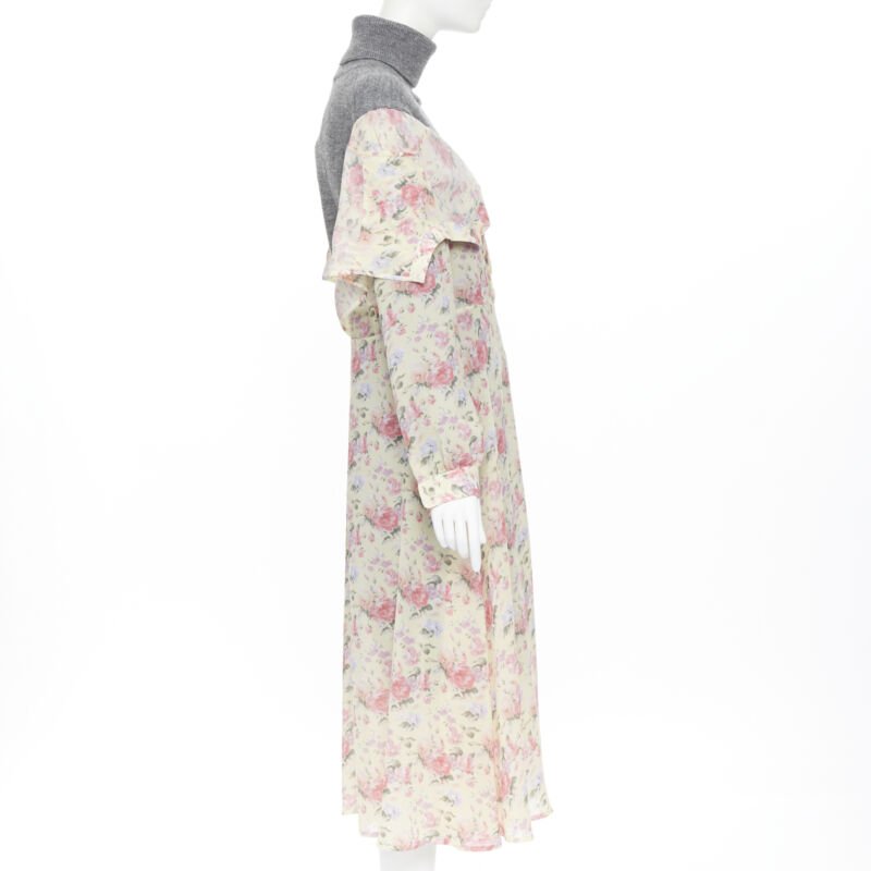 Junya Watanabe Turtleneck Floral Dress - Detail 1