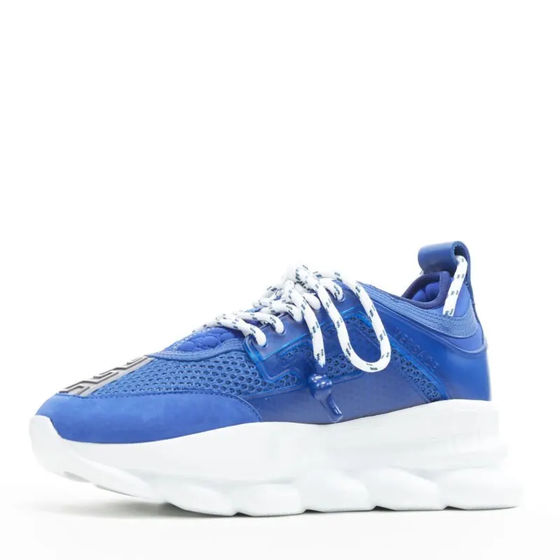 Versace Chain Reaction Shoes Blue Never worn - Model View