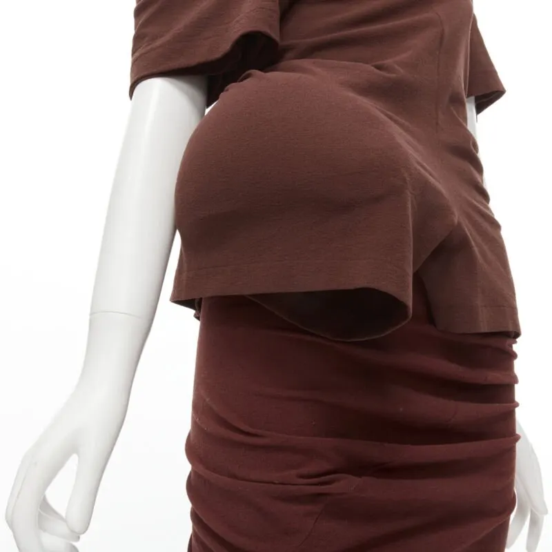 Comme Des Garcons Lumps Bumps Set Brown Viscose Very good - Back View