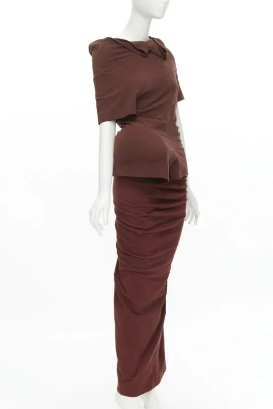Comme Des Garcons Lumps Bumps Set Brown Viscose Very good - Inside View