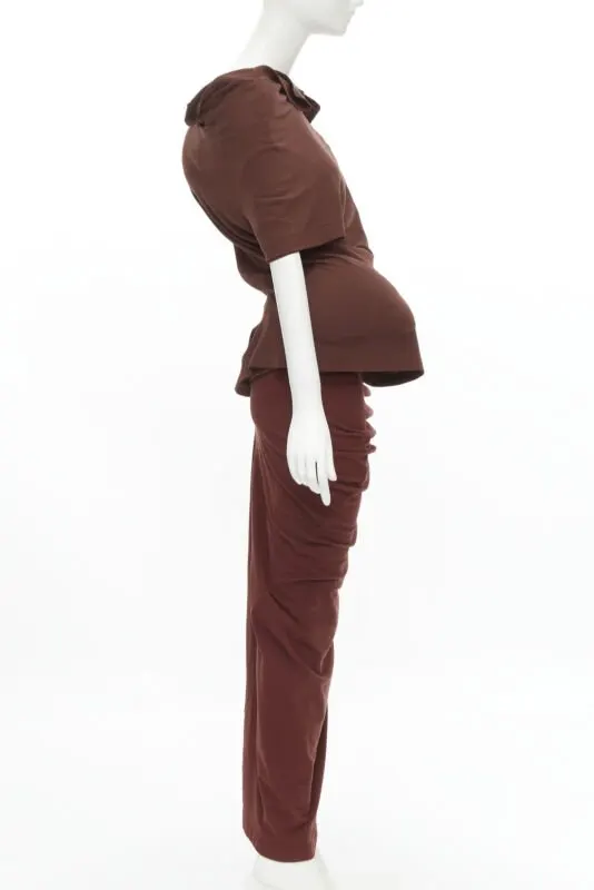 Comme Des Garcons Lumps Bumps Set Brown Viscose Very good - Model View
