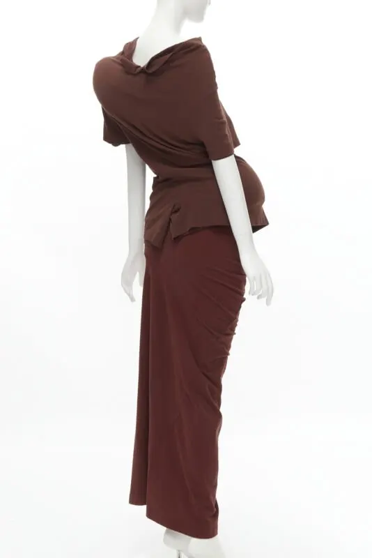 Comme Des Garcons Lumps Bumps Set Brown Viscose Very good - Box View