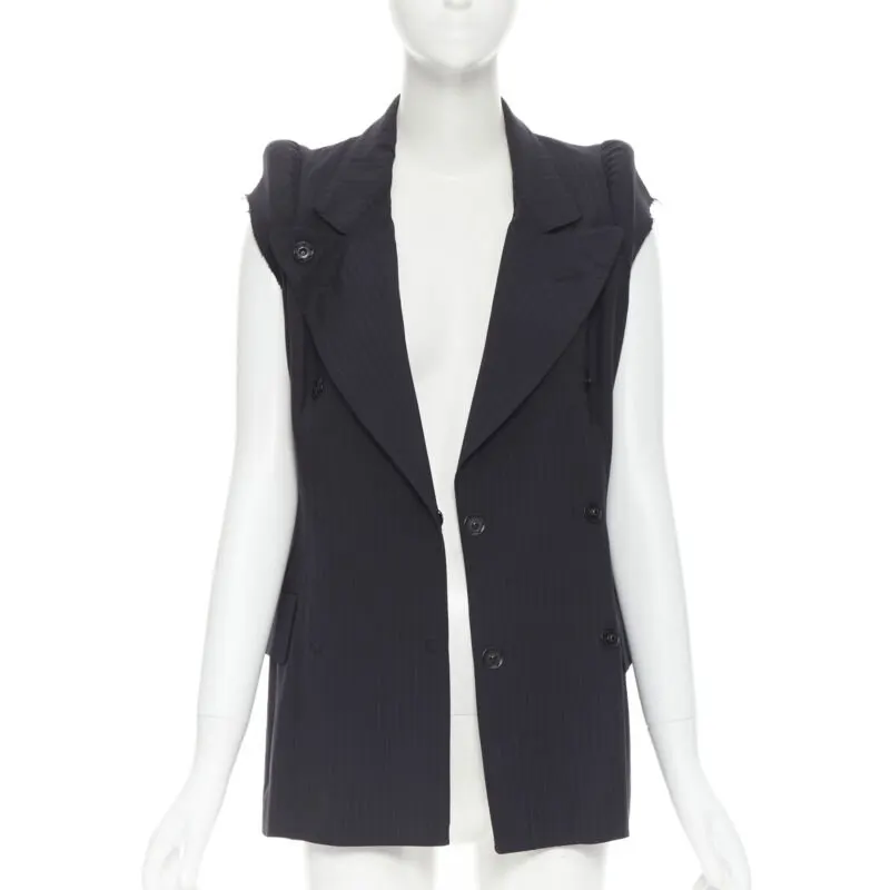 Maison Martin Margiela Deconstructed Shoulder Jacket Black Cotton Very good - Inside View