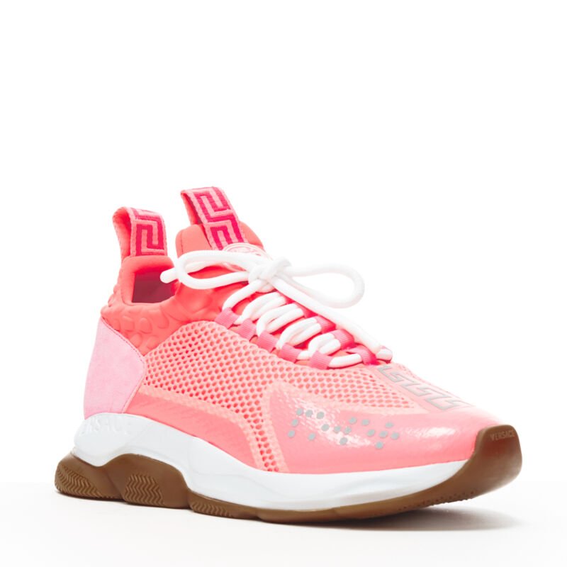 Versace Pink Mesh Sneakers - Back view