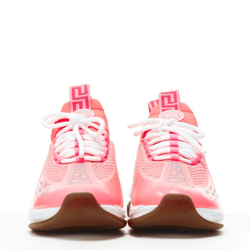 Versace Pink Mesh Sneakers - Image 6
