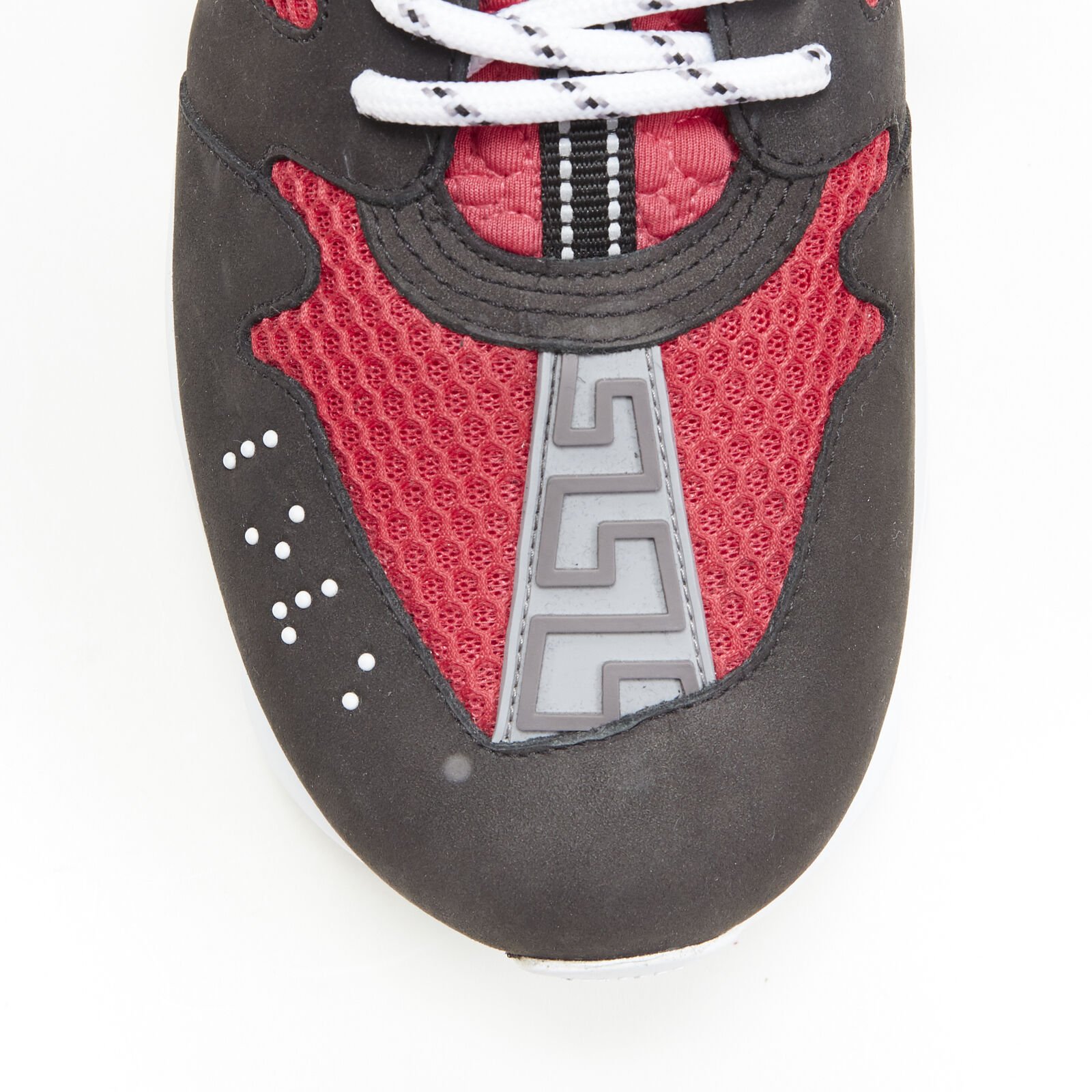 Versace Burgundy Spike Sneakers - Detail 2