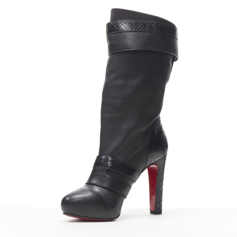 Christian Louboutin Chunky Rubber Ankle Boots - 4