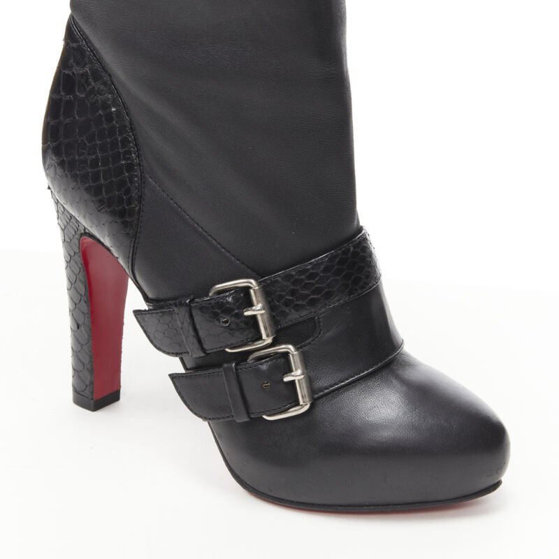 Christian Louboutin Chunky Rubber Ankle Boots - Image 10
