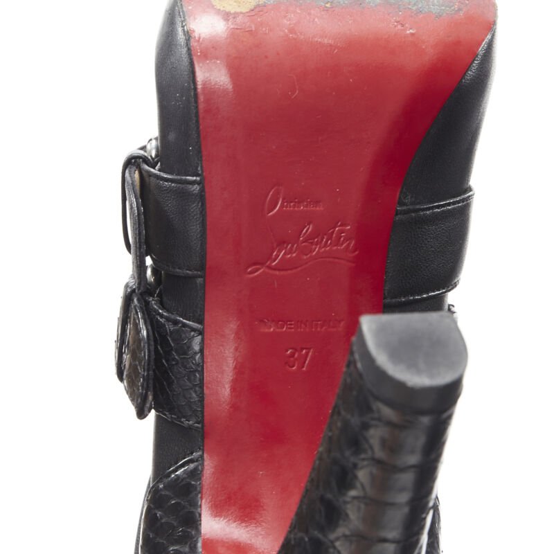 Christian Louboutin Chunky Rubber Ankle Boots - Image 13