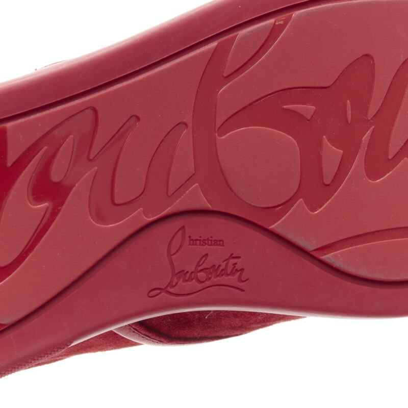 Christian Louboutin Medusa Ribbon Sneakers - Image 14