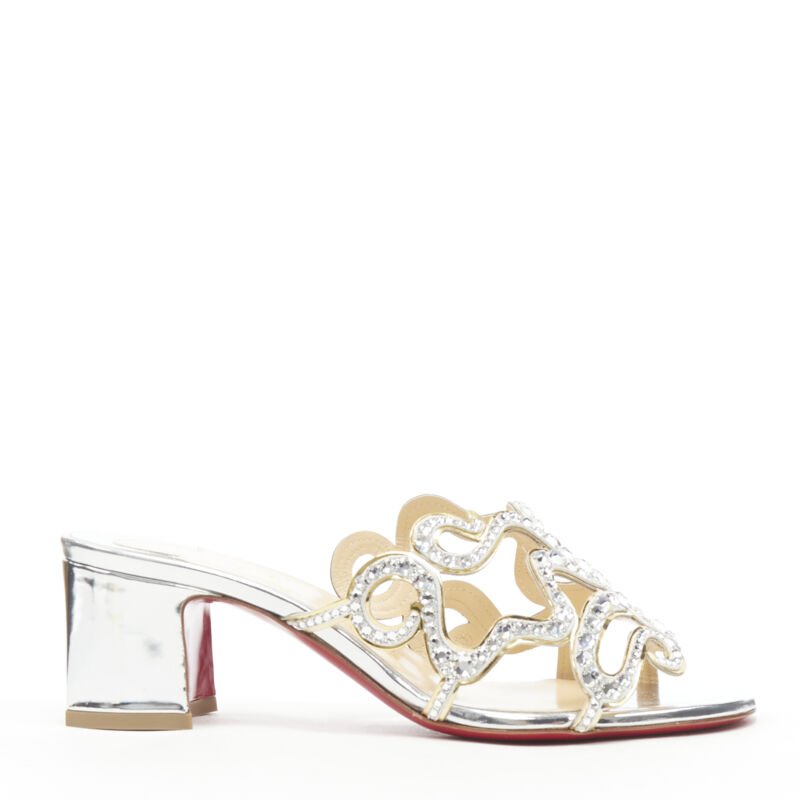 Christian Louboutin Crystal Mule Heels