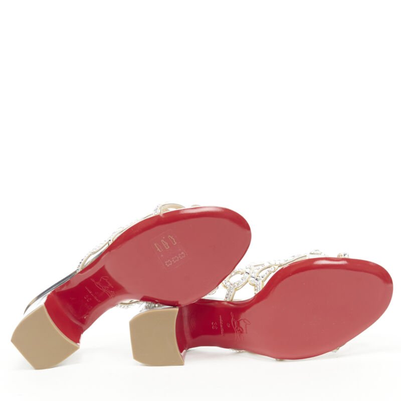 Christian Louboutin Crystal Mule Heels - Detail 1