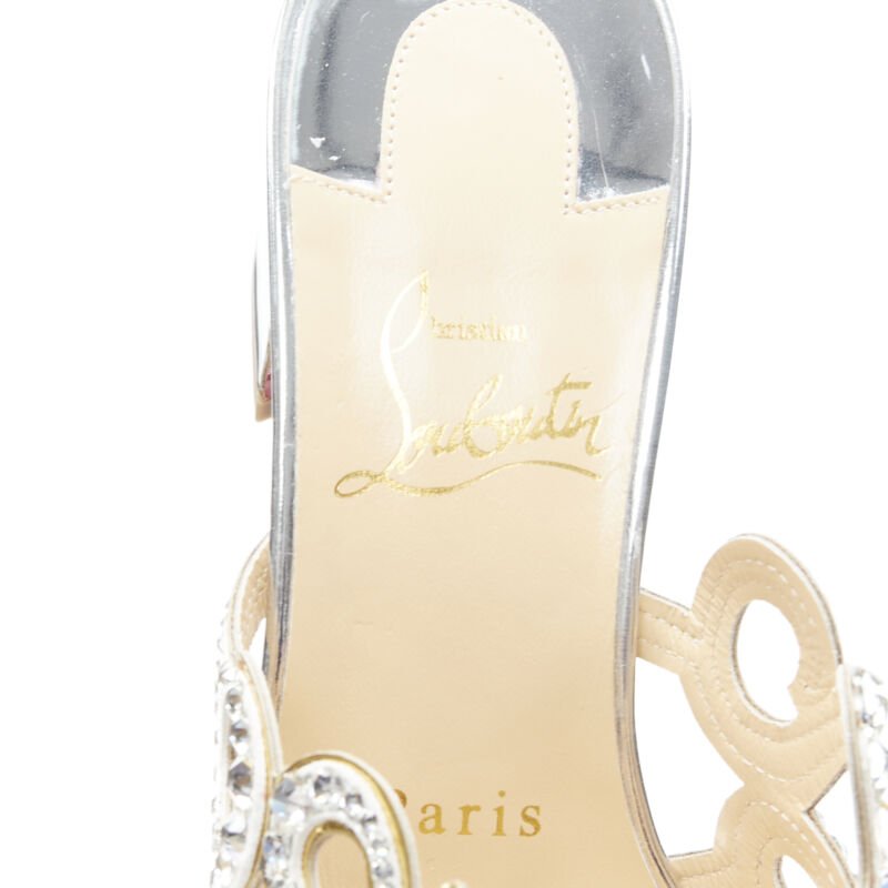 Christian Louboutin Crystal Mule Heels - Image 12