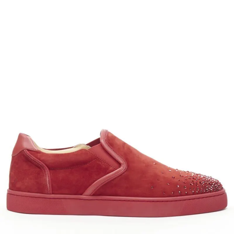 Christian Louboutin Dunk High Sneakers Red Suede Very good - Inside View