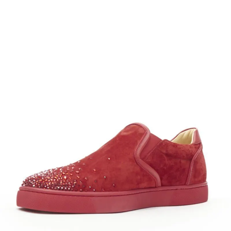 Christian Louboutin Dunk High Sneakers Red Suede Very good - Box View