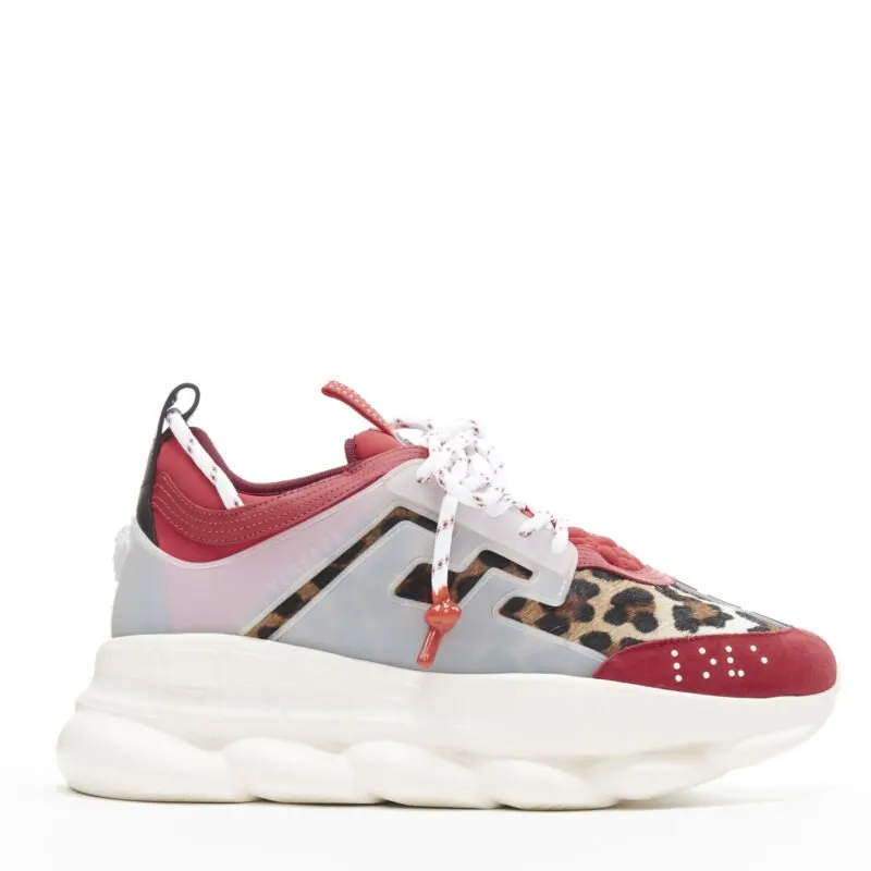 Versace Blowzy Chunky Sneakers Red Never worn - Front View